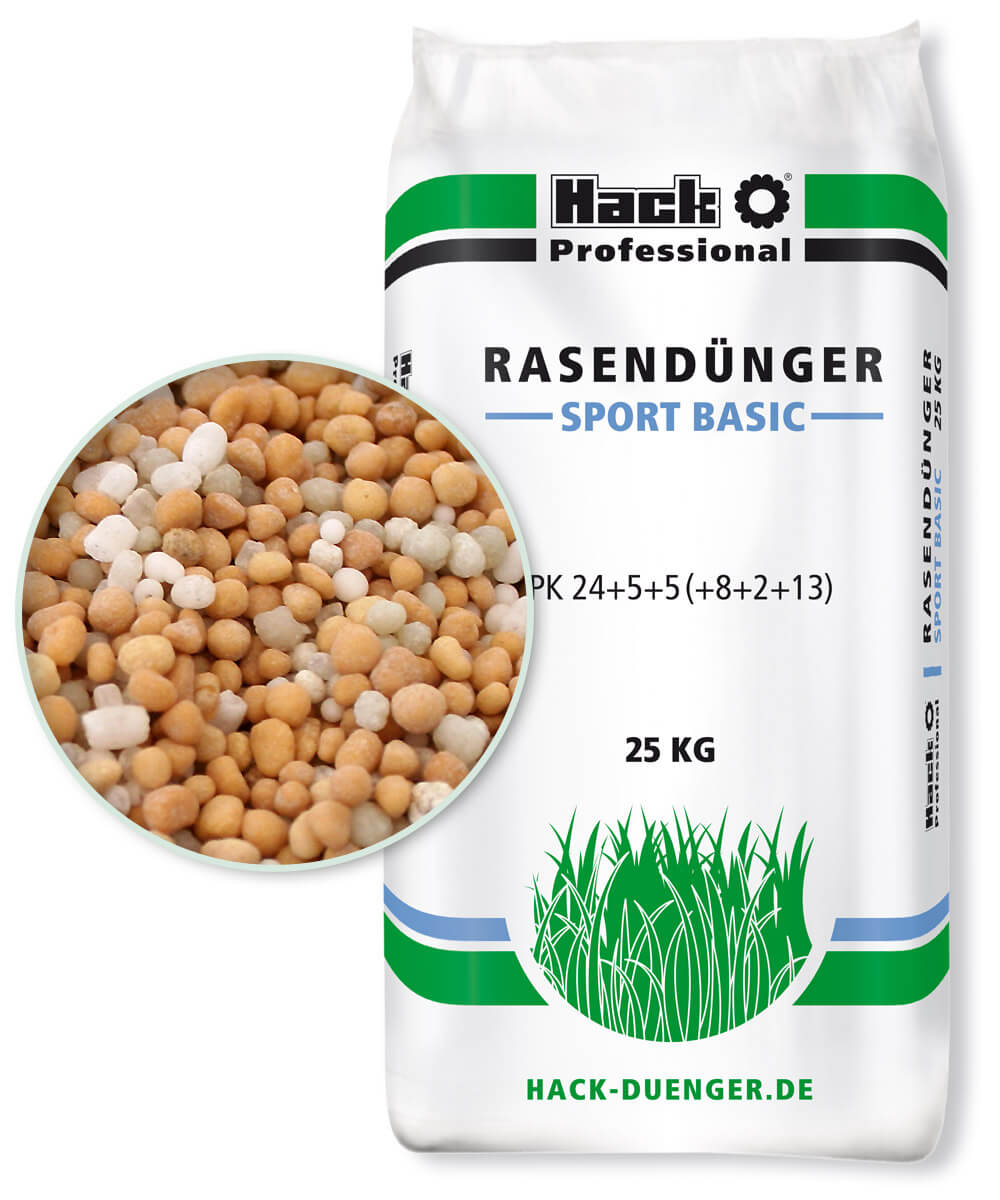 GNOJILO HACK ZA TRAVO "SPORT BASIC" 24+5+5(+8CaO+2MgO+13S)+0,1%Fe 25 kg